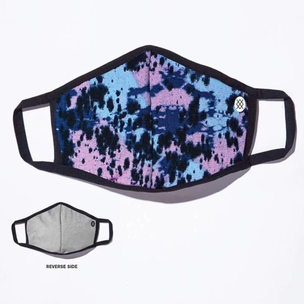 Stance Sunshine Tie Dye Purple and Blue Size Large Adjustable Mask NEW